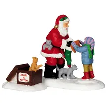 Lemax Santa And Kittens Set Of 2 Art.-nr. 22045