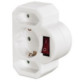 Hama WATT&CO Netzstecker-Adapter Typ F Universal Weiß