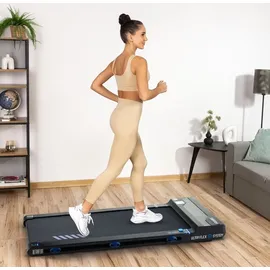 gymtek Gymtek® Laufband für Zuhause, Walking Pad, Treadmill - bis 110 kg, 8 km/h - LCD-Display - Klappbar - Ultraflach - Bluetooth - Fitness, Home Gym - Schwarz