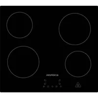 Respekta Glaskeramikkochfeld Aaron, Schwarz, Glas, 57x5x52 cm, Kindersicherung, Sicherheitsabschaltung,