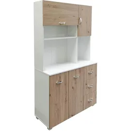 Hti-Living Küchenschrank Blanca 100 x 180 x 40 cm Beige