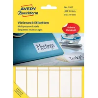Avery Zweckform Etiketten 3327 weiß 50,0 x 19,0 mm