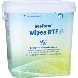 Dr. Weigert neoform® wipes RTF Einweg-Vliestuchspendersystem 421395 , 1 Eimer = 115 Tücher, ohne Desinfektionsmittel