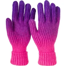 Stylebreaker Strickhandschuhe Farbverlauf Violett/Pink Einheitsgröße