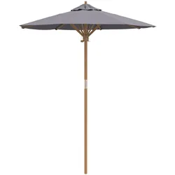 vidaXL Dunkelgrauer Gartenschirm 180x230 cm Bambus