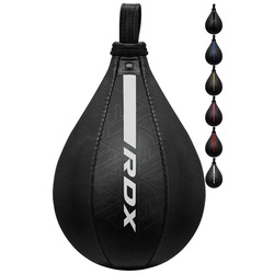 RDX Doppelendball RDX Maya Hide Leder Boxing Speed Ball with Holder Punching Ball weiß