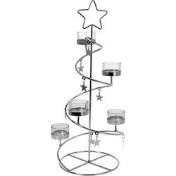 Teelichtspirale STAR Teelichthalter Weihnachtsdeko Kerzenhalter Weihnachten Advent 45 cm
