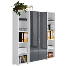 moebel-dich-auf TABOR Aktenschrank 172 x 185 x 33 cm Weiß