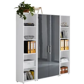 moebel-dich-auf TABOR Aktenschrank 172 x 185 x 33 cm Weiß