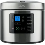 Solis Reiskocher & Dampfgarer, 850 W, 5L Volumen, 3D Heizsystem, Timer, Display