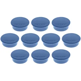 Magnetoplan Magnet Discofix Color, 10 Stück, Haftkraft ca. 2,2 kg, dunkelblau