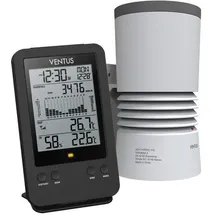 Ventus Funk-Regenmesser W140 Schwarz