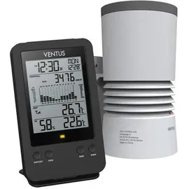 Ventus Funk-Regenmesser W140 Schwarz