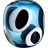 LEONARDO Vase OCCHI BLU (LBH 17.40x22.40x22 cm) - blau - LBH 17.40x22.40x22 cm