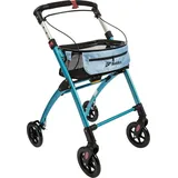 MOBILEX Indoor Rollator Jaguar faltbar mit Tablett blau
