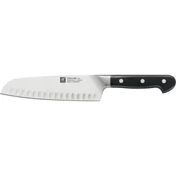 ZWILLING Pro Santokumesser 18 cm – Klinge mit Kullen, Razor Edge, FRIODUR Edelstahl