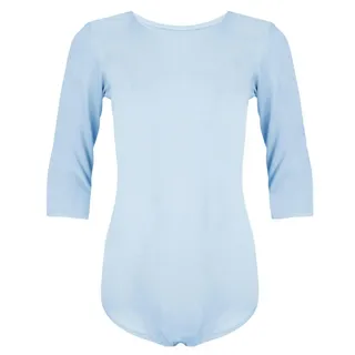 Aquarti Mädchen Body 3/4 Arm Ballett Trikot, Farbe: Hellblau, Größe: 146 - 146