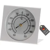 Lantelme Aluminium Kühl Gefrierschrank Thermometer Temperaturbereich -50°C bis +50°C | Präzise Temperaturkontrolle für Kühlschrank Gefriertruhe | Analog Kühlschrankthermometer Metall
