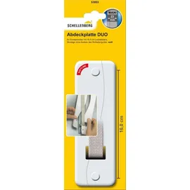 Schellenberg Abdeckplatte Duo 16 cm Lochabstand weiß