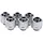 Alphacool Eiszapfen Pack 6 Kompressionsanschlüsse G1/4 16/10mm Verchromt