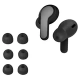 kwmobile 6x Silikonaufsätze für JBL Wave Beam/Beam 2 / Wave 200TWS / Ersatz Ohrstöpsel in 3 Größen - Ear Tips für In-Ear Kopfhörer - Zubehör Ersatzpolster in Schwarz