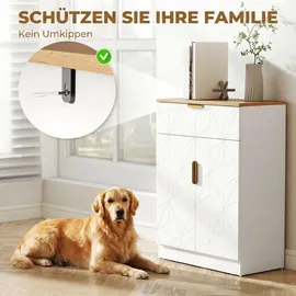 Homcom Sideboard 32 x 82 x 60 cm Weiß