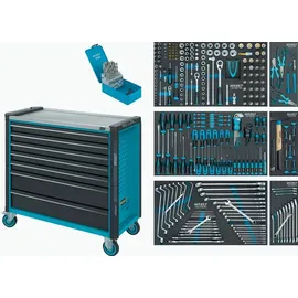 HAZET Werkstattwagen 179NXXL-7/340 B959xT518xH1020mm 600kg 7 Schubl.340-tlg.Stahlbl.HAZET