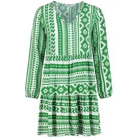 denimfy Kleid A-Linie Grün L/XL