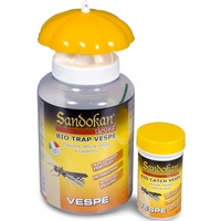 Sandokan SAN7648 Wespenfalle Bio-Falle 1 Flasche mit attraktiven 1 Haken zum Aufnehmen, Wespenfalle