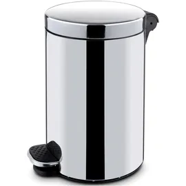 HENDI Runder Tretabfalleimer 30 l Silber