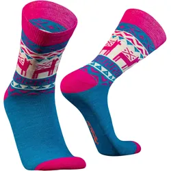 Alpaka-Merino- und Bambus-Socken für Stadt und Büro | LLAMAS fuchsienrosa XL (45.5-49)