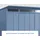 Hörmann Elegant-P Typ 2 2,38 x 2,38 m taubenblau 2-flüglige Tür