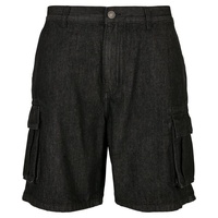 URBAN CLASSICS Organic Denim Cargo Short in Schwarz, Größe 34