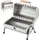 Relaxdays Tischgrill Silber