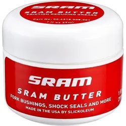 SRAM Butter Schmierfett 29 ml - Hochleistungsfett für RockShox Federgabeln, Dämpfer, Reverb Sattelstützen und SRAM-Naben, reduziert Reibung effektiv