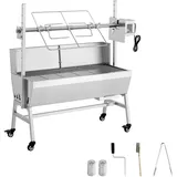 Uimoso Spanferkelgrill Lammgrill Drehspießgrill mit Schutzblech, 94cm, Edelstahl