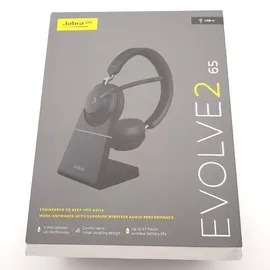 JABRA Evolve2 65 USB-A MS Teams Stereo schwarz mit Ladestation