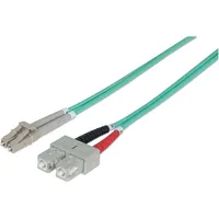 Intellinet Network Solutions Intellinet 750165 Glasfaser LWL Anschlusskabel 3.00m Türkis [1x LC-Stecker - 1x SC-Stecker] 50/125 μ Multimode OM3