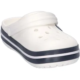 Crocs Crocband Clog Weiß/Marineblau, Größe 46, Weiß Marineblau, 29/30 EU