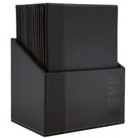Securit MC-BOX-TRA4-BL A4 Metall, Kunstleder (PU) Schwarz 20 Stück(e)