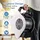 Costway Bodengebläse 33 cm Standventilator Schwarz/Weiß