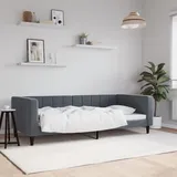 vidaXL Tagesbett 90 x 190 cm Dunkelgrau