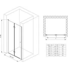 doporro Teramo26 links 100 x 190 cm transparent