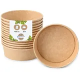 BIOZOYG Salatschale 400 ml 50 St. Braun