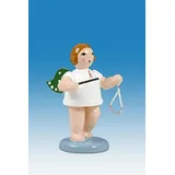 Rudolphs Schatzkiste Holzfigur Engel mit Triangel und Krone Höhe 6cm NEU Holzengel Instrument Seiffen Erzgebirge Figur Dekoration Holzfiguren Weihnachten Fensterschmuck Spielzeug Deko Weihnachtsfigur