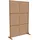 casa.pro Trennwand Kekan verzinkter Stahl 180x120 cm Braun [casa.pro]
