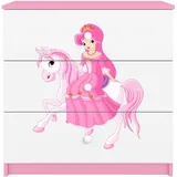 99rooms Dreams Motiv IX Kommode Weiß Rosa