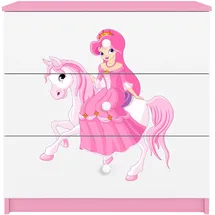 99rooms Dreams Motiv IX Kommode Weiß Rosa