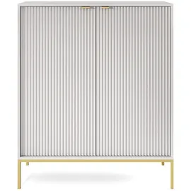 Selsey Highboard 104 x 125 x 39 cm Grau