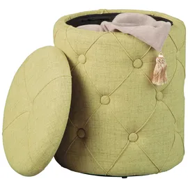 Interlink Hocker mit Stauraum 34 x 40 x 34 cm Gelb